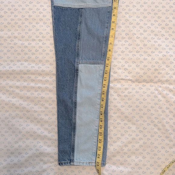 Pac Sun Women’s Colorblock High Rise Straight Size 24 Denim Jeans - Picture 5 of 6